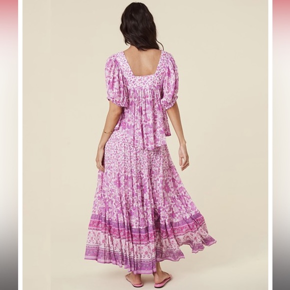 Spell and The Gypsy Collective Mossy Button Through Maxi Skirt Lilac NWT! - Picture 5 of 6